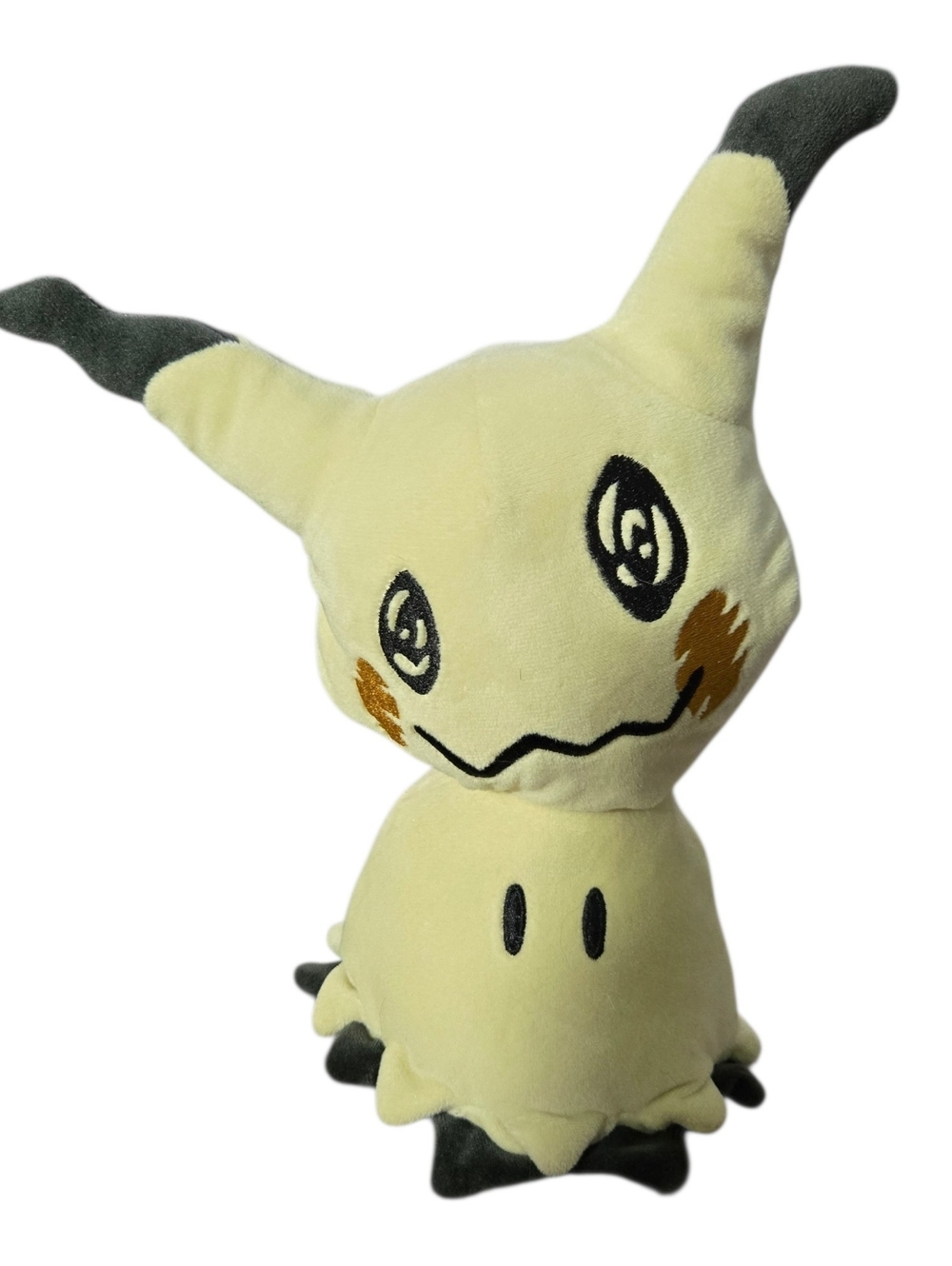Mimikyu Plush Toy - Pale Yellow with Gray Accents